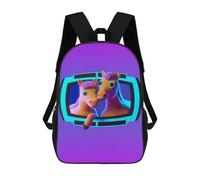 sinyumoney Cute Ponies Backpack School Business Durable Laptop Bag for Camping Outdoor Adventures And Daily Travel 17inch