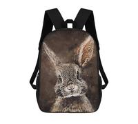 sinyumoney Cute Rabbit Backpack School Bag Large School Backpack for Boys for Teenage Girls Boys Women Men 17inch