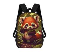 sinyumoney Cute Red Panda Animal School Backpack Lightweight Airport College Students Back Pack- Perfect for Travel, Work And Daily Use 17inch