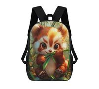 sinyumoney Cute Red Panda Eating Bamboo School Bags Computer Rucksack for School/Work/Travel for Girls Boys Teenage 17inch