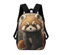 sinyumoney Cute Red Panda Illustration School Backpack Computer Rucksack for School/Work/Travel for School/Work/Travel 17inch