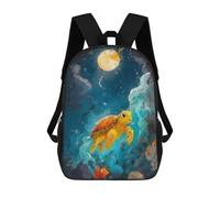 sinyumoney Cute Sea Turtle Backpack School High Secondary School Bags Casual Backpack for Teenage Girls Boys Women Men 17inch