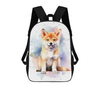 sinyumoney Cute Shiba Inu Dog Puppy Backpack School Daypacks Business Backpack Water Resistant Bookbag for Men, Women & Teenage Boys 17inch