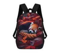 sinyumoney Cute Sleeping Red Panda Backpack School Bag Secondary Causal Travel High School Bags - Perfect for Travel, Work And Daily Use 17inch