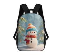 sinyumoney Cute Snowman in Winter Wonderland Backpack School Bag Travel College Rucksack Backpacks for Campus Outdoor Travel Sports 17inch