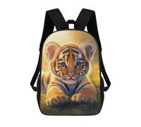 sinyumoney Cute Tiger Cub Baby School Bags Water Resistant School Bag Business Backpack - Perfect for Travel, Work And Daily Use 17inch