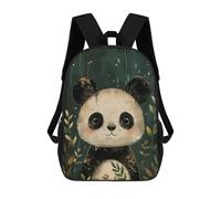 sinyumoney Cute Watercolor Panda Bear Rucksack Fashion Stationery Backpack Waterproof Casual Daypacks for Teenage Girls Boys Women Men 17inch