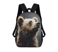 sinyumoney Cute Wet Bear Rucksacks 3D Printed Children Backpacks Fashion Casual Daypack Cute Travel Bags Outdoor Casual Daypack for Boy And Girl 17inch