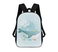 sinyumoney Cute Whale Swimming Backpack School Daypacks Business Backpack Water Resistant Bookbag for Teenage Girls Boys Women Men 17inch