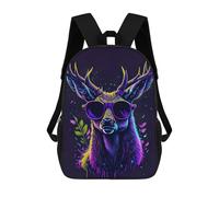 sinyumoney Cute Whimsical Deer School Bags Lightweight Casual Daypack School Backpacks for School/Work/Travel 17inch