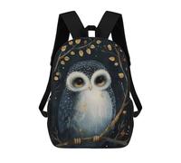 sinyumoney Cute Whimsical Owl Kids Backpack, Kids School Bag 3D Printed School Backpacks for Boys And Teenager School Students 17inch