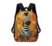 sinyumoney Cute Zebra Painting Backpack School Bag Water Resistant Travel Backpack Computer Bag for Girls Boys Teenage 17inch