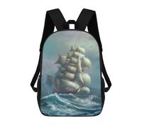sinyumoney Cutty Sark School Backpack for Girls Backpack Water Repellent Casual Daypack Lightweight Rucksack Boy Girl School Backpack 17inch