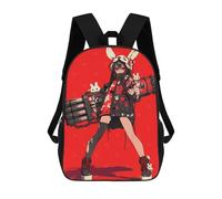 sinyumoney Cyber Bunny Enforcer Children’s Backpack Girls Boys, 17 Inch Rucksack Bag, Daypack, Primary School, Perfect for Back to Kids
