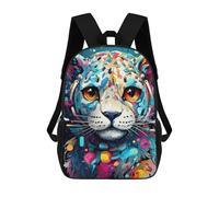 sinyumoney Cyber Leopard Tech Fusion Art-1 School Bags Lightweight Schoolbag Dayback Bookbag College for Boys/Girls/Teenagers 17inch
