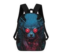 sinyumoney Cyber Wolf Goggles Backpack School Daypacks Business Backpack Water Resistant Bookbag for Camping Outdoor Adventures And Daily Travel 17inch
