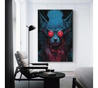 sinyumoney Cyber Wolf Goggles Wall Pictures Living Room Prints for Special Occasions Wall Decoration 20x30inch(50x75cm)