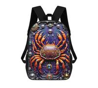 sinyumoney Cybernetic Crab Art Deco School Backpack Business Durable Laptop Bag for Camping Outdoor Adventures And Daily Travel 17inch