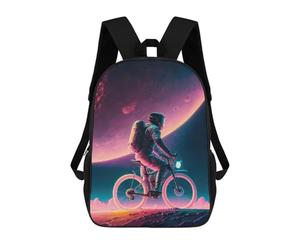 sinyumoney Cycling Space Astronaut School Bags Water Resistant Travel Backpack Computer Bag for Campus Outdoor Travel Sports 17inch