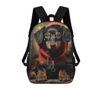 sinyumoney Dachshund Dog Puppy Pup School Backpack Large Water Resistant Laptop Backpack for Teenage Girls Boys Women Men 17inch