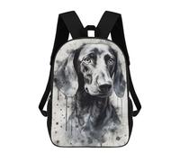 sinyumoney Dachshund Dog Watercolor School Backpack Work Laptop Backpack Rucksack Bag for Camping Outdoor Adventures And Daily Travel 17inch