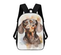 sinyumoney Dachshund Portrait Backpack School Bag Travel College Rucksack Backpacks for Camping Outdoor Adventures And Daily Travel 17inch