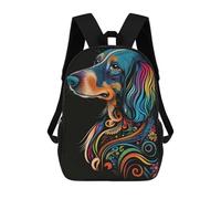 sinyumoney Dachshund Style 2 School Bags Large Water Resistant Laptop Backpack for Campus Outdoor Travel Sports 17inch
