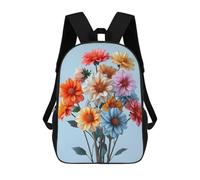 sinyumoney Dahlia Multicolor Ronaldo Backpack, Children's Backpack, Student School Bag, Book Bag, 3D Printed School Bag For Boys And Girls, 17inch