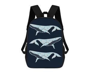 sinyumoney Daisies Whales Backpack School Bag Daypacks Business Backpack Water Resistant Bookbag for Men/Women 17inch