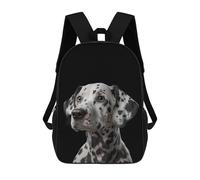 sinyumoney Dalmatian Dog Portrait Ronaldo Backpack, Children's Backpack, Student School Bag, Book Bag, 3D Printed School Bag For Boys And Girls, 17inch