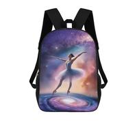 sinyumoney Dancing in Galaxy School Bags Water Resistant Travel Backpack Computer Bag for School/Work/Travel 17inch
