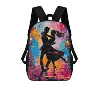 sinyumoney Dancing in Paint School Bags Water Resistant Travel Backpack Computer Bag for School/Work/Travel 17inch