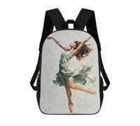 sinyumoney Dancing Woman Art Print Backpack School Water Resistant Travel Backpack Computer Bag - Perfect for Travel, Work And Daily Use 17inch