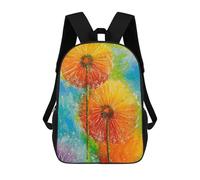 sinyumoney Dandelions Backpack 3D Printed Children's School Backpack Kids Travel Backpacks High Capacity Book Bags Children's Backpack Rucksack 17inch