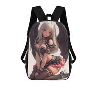 sinyumoney Dark Angel Anime Girl Gaming School Backpack Secondary Causal Travel High School Bags for Camping Outdoor Adventures And Daily Travel 17inch