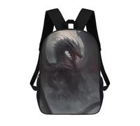 sinyumoney Dark Fantasy Dragon Artwork -3 Rucksack School Secondary High School College Backpack Travel for Campus Outdoor Travel Sports 17inch