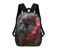 sinyumoney Dark Fiery Raven Backpack School Bag Water Resistant School Bag Business Backpack for Girls Boys Teenage 17inch