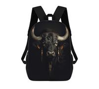 sinyumoney Dark Gold Yak Animal Backpack School Bag Lightweight Airport College Students Back Pack for Men, Women & Teenage Boys 17inch