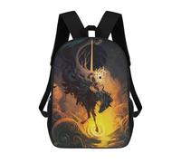 sinyumoney Dark Horse of The Apocalypse Backpack School Water Resistant Travel Backpack Computer Bag for Girls Boys Teenage 17inch