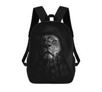 sinyumoney Dark Lion Head Poster School Bags Water Resistant Travel Backpack Computer Bag - Perfect for Travel, Work And Daily Use 17inch