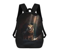 sinyumoney Dark Lion Stare Cave School Backpack Lightweight Schoolbag Dayback Bookbag College for Teenage Girls Boys Women Men 17inch
