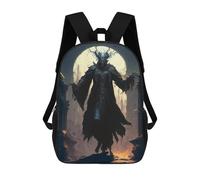 sinyumoney Dark Mage in Ruined Temple Backpack Kids School Bag Boys Cartoon 3D Print Students Schoolbag Laptop Daypack for Boys Girls 17inch