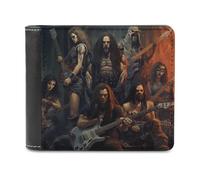 sinyumoney Dark Metal Legends Unite 3D Print Clutch Purse Use Holds Bills RFID Blocking Soft Convenient Wallets Craftsmanship Gifts 11.7cm*9.5cm