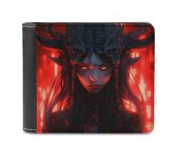 sinyumoney Dark Queen's Crown 3D Print Clutch Purse Coin Pocket ID Slots Note Section Soft Convenient Wallets Craftsmanship Gifts 11.7cm*9.5cm