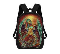 sinyumoney Dark Romance School Bags Daypacks Business Backpack Water Resistant Bookbag for Boys/Girls/Teenagers 17inch