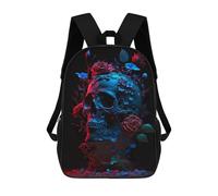 sinyumoney Dark Skull School Backpack Travel College Rucksack Backpacks for Campus Outdoor Travel Sports 17inch