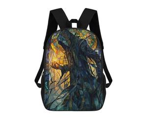 sinyumoney Dark Tail Mage School Backpack Daypacks Business Backpack Water Resistant Bookbag for Campus Outdoor Travel Sports 17inch