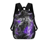 sinyumoney Dark Witch with Purple Magic School Backpack Large Lightweight Casual Backpack for Boys/Girls/Teenagers 17inch