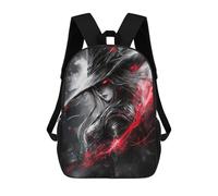 sinyumoney Dark Witch with Red Eyes School Backpack Fashion Stationery Backpack Waterproof Casual Daypacks for Teenage Girls Boys Women Men 17inch
