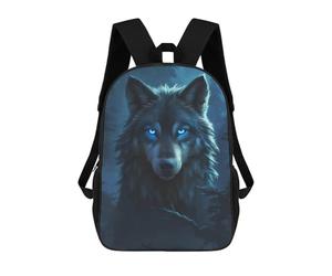 sinyumoney Dark Wood Collection Wolf Backpack School Rucksack Casual Daypacks School Work Travel Bag- Perfect for Travel, Work And Daily Use 17inch